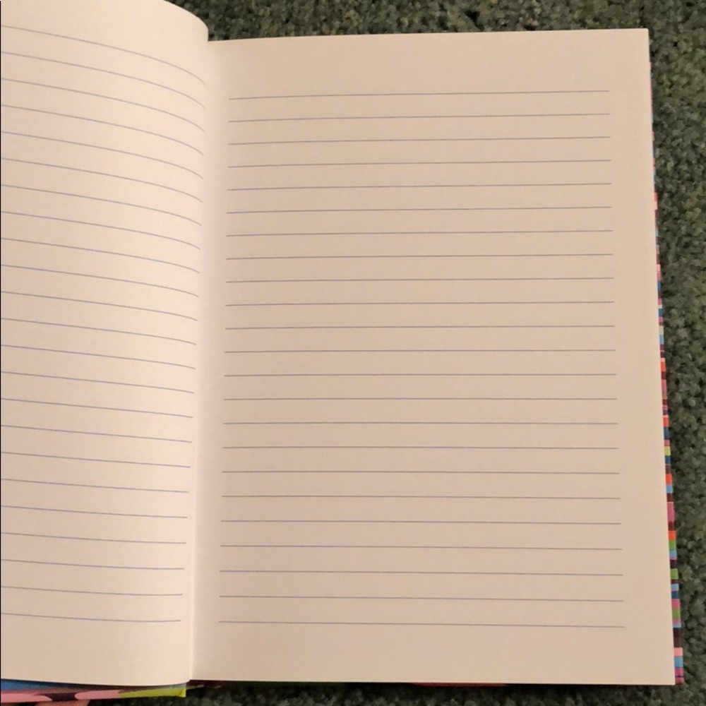Hardcover Pinstripe Journal Notebook Blank Unused Writing Diary Planner New - Picture 2 of 2